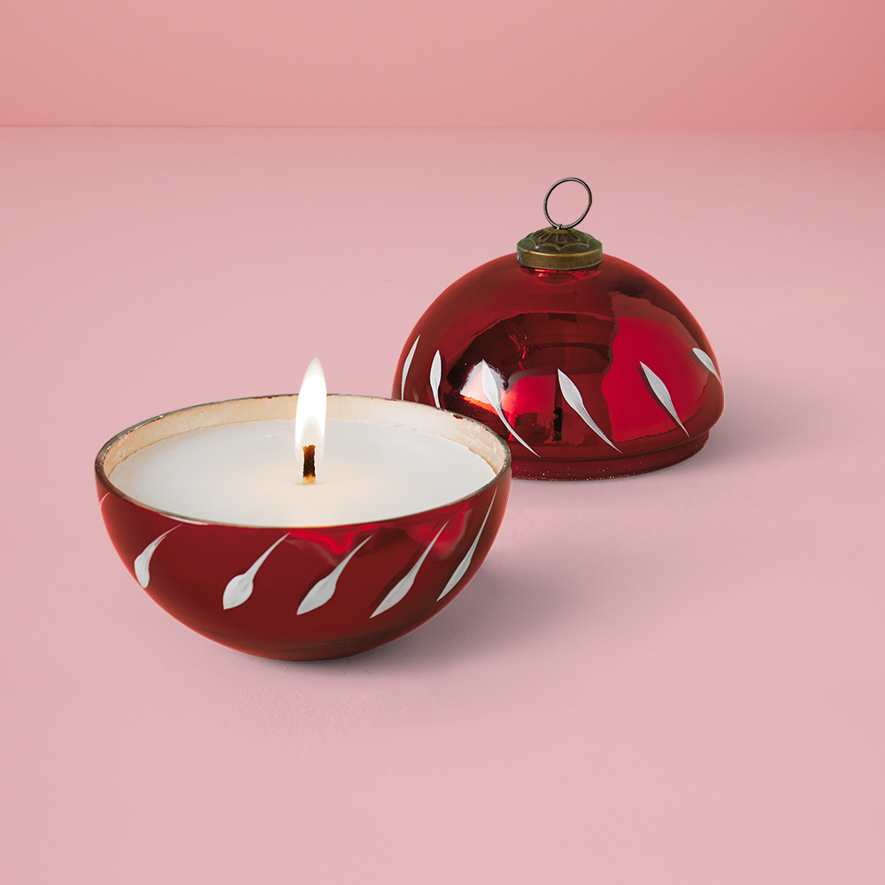 $7.99 Pine-Scented Ornament Candle