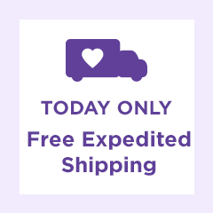 Today only: Free Expedited shipping
