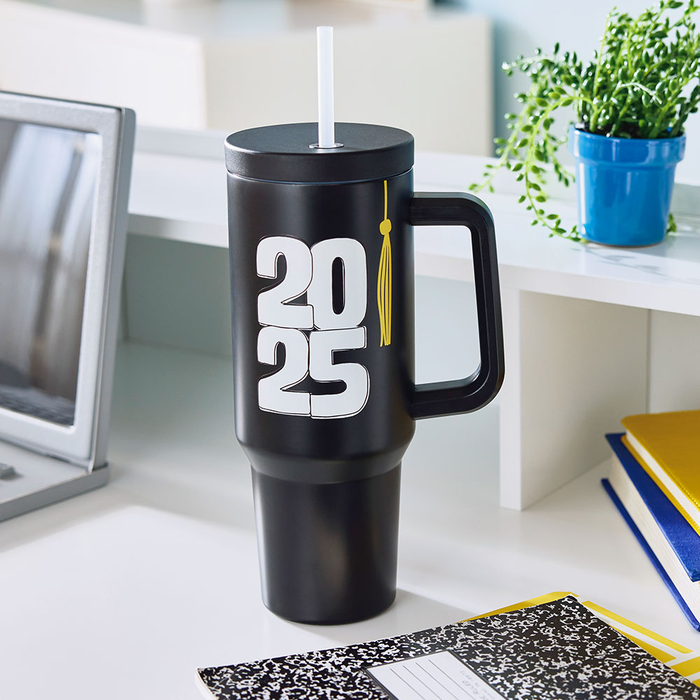 $19.99 Grad Tassel Travel Cup