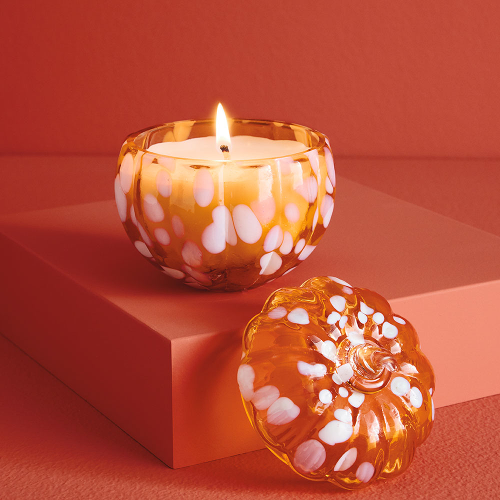 $7.99 Glass Pumpkin Candle