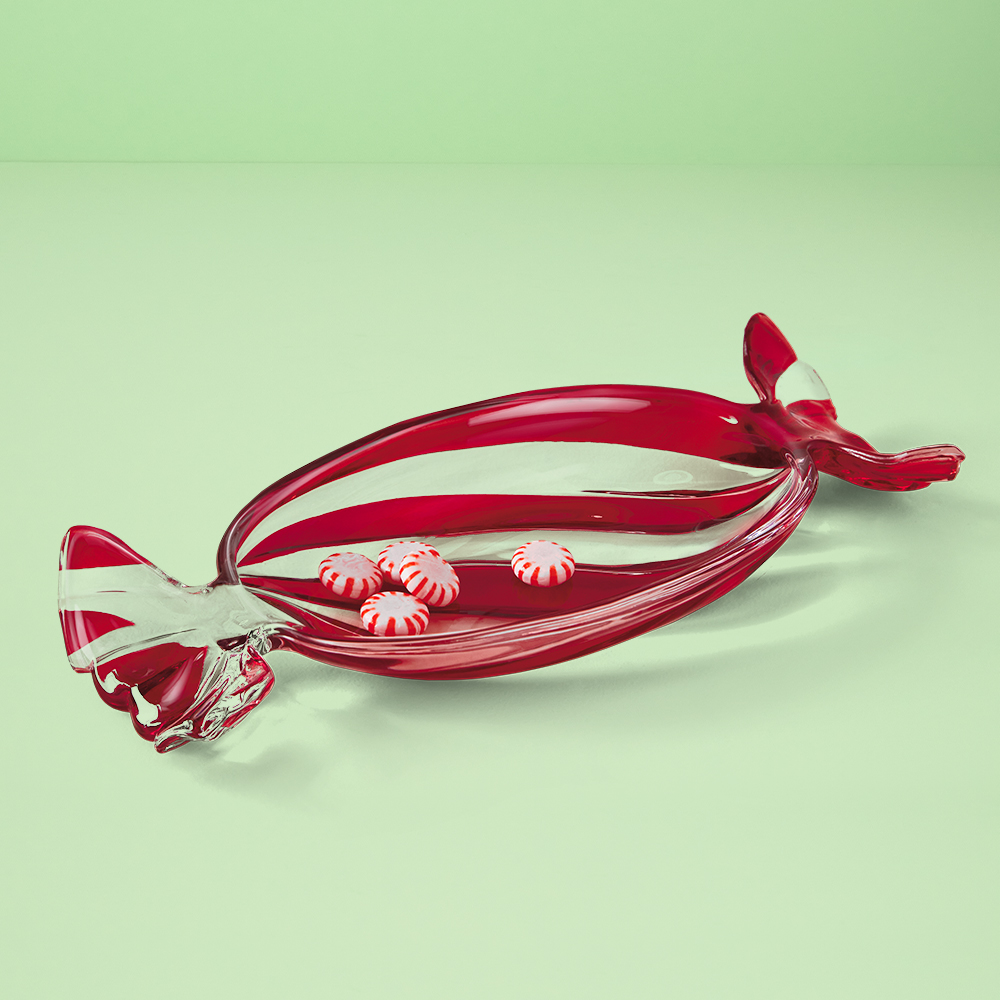 Free Peppermint Candy Dish  with purchase of $150 or more