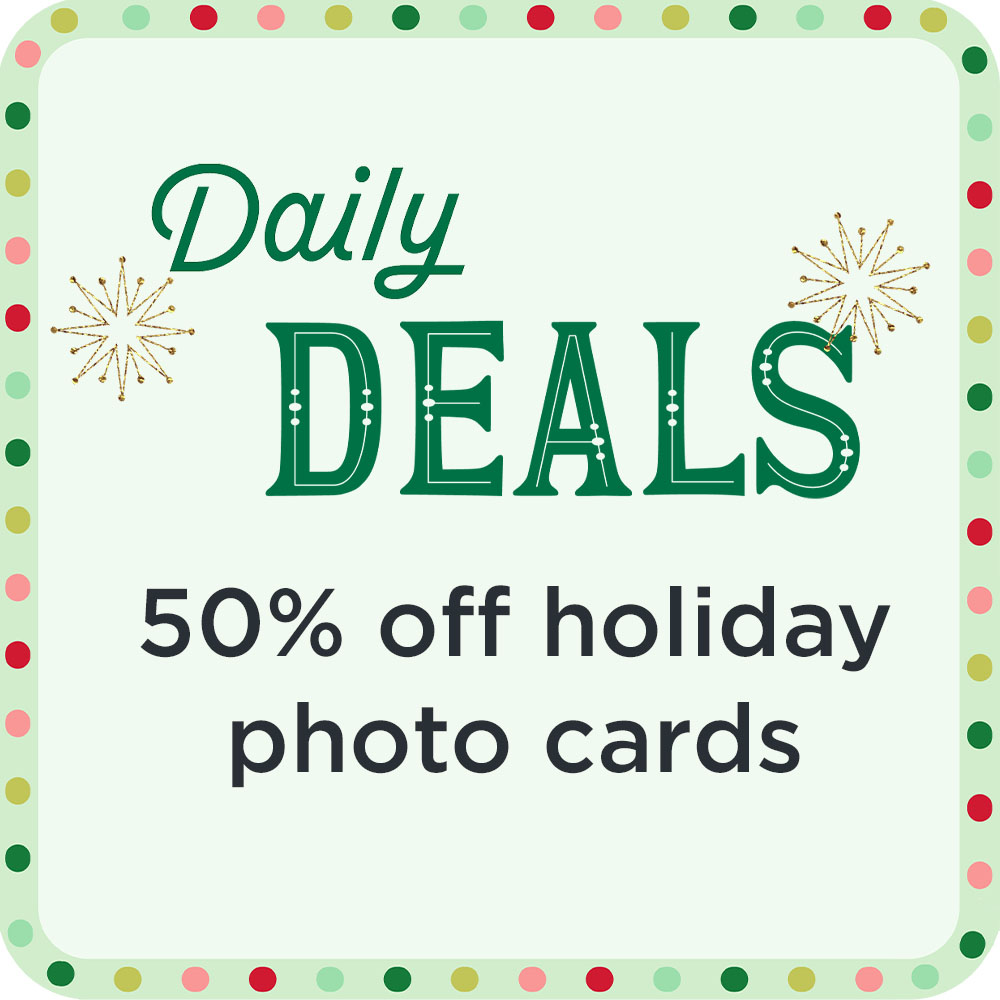50% off holiday photo cards