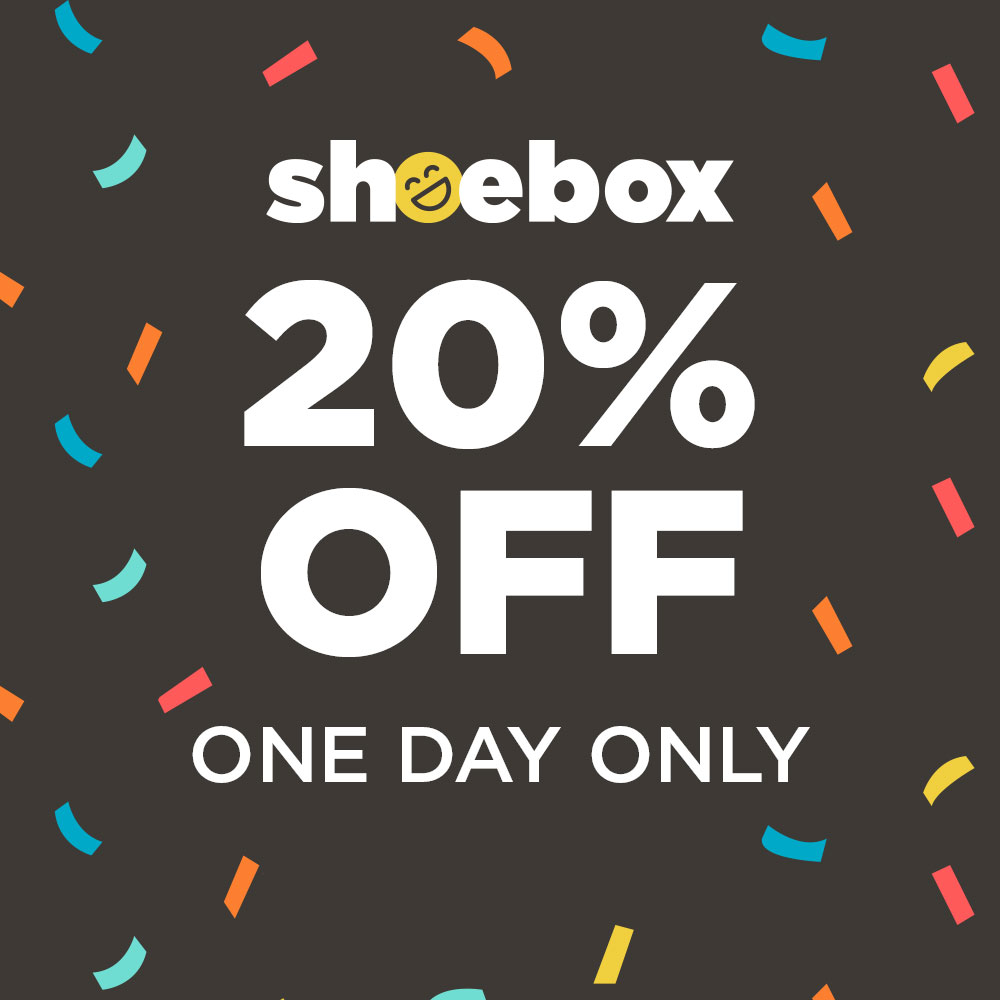 20% off Select Shoebox Gifts, Cards, Hallmark Ornaments, Gift Wrap and Stationery