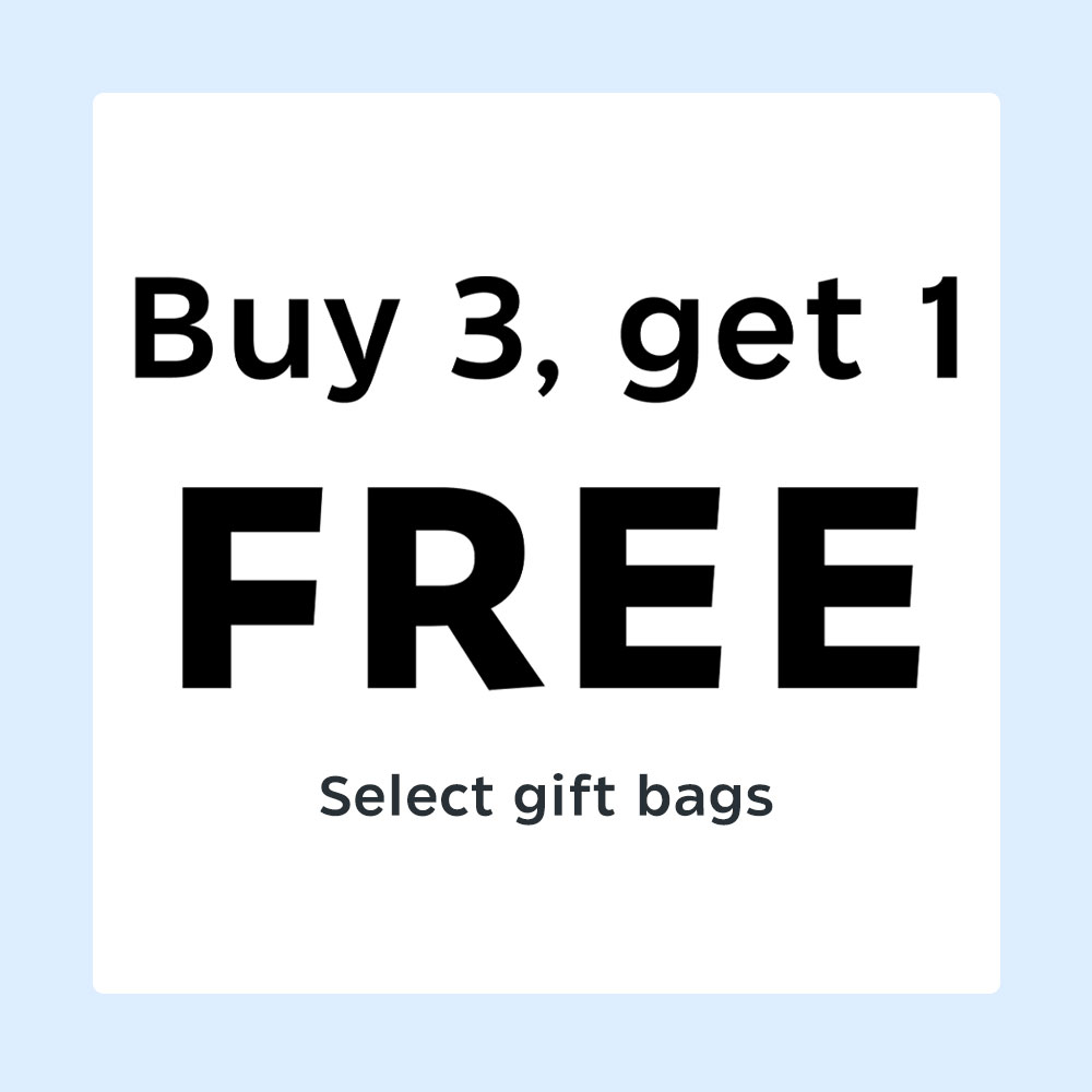Buy 3 select gift bags, get 1 free